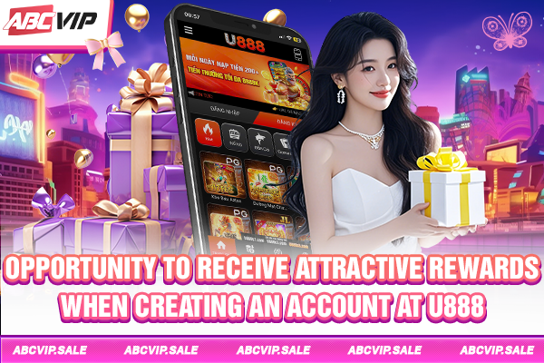 Opportunity to receive attractive rewards when creating an account at U888
