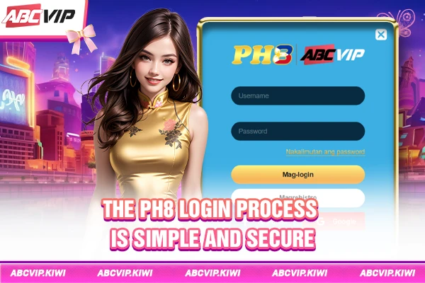 The PH8 login process is simple and secure